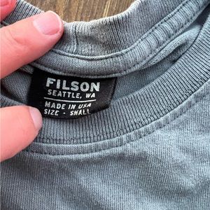 Filson pocket T womens sage green small